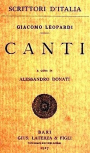 Cover of: Canti