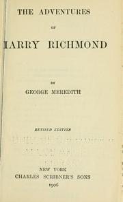 Cover of: The adventures of Harry Richmond