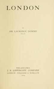 Cover of: London