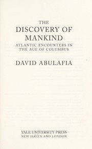 Cover of: The Discovery of Mankind