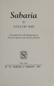 Cover of: Sabaria
