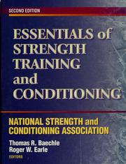 Cover of: Essentials of strength training and conditioning