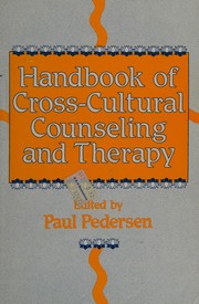 Cover of: Handbook of cross-cultural counseling and therapy
