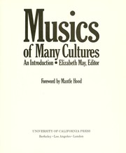 Cover of: Musics of many cultures