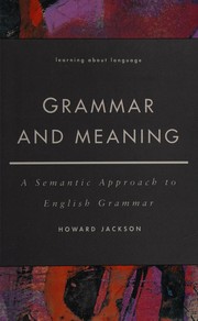 Cover of: Grammar and meaning