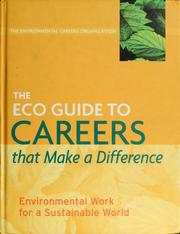 Cover of: The ECO guide to careers that make a difference