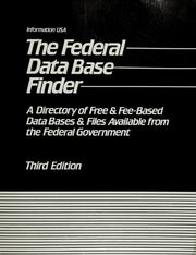 Cover of: Federal Database Finder