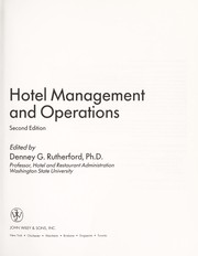 best books about Hotel Management Hotel Management and Operations