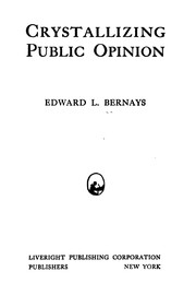 best books about Public Relations Crystallizing Public Opinion