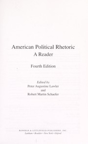 Cover of: American political rhetoric