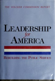 Cover of: Leadership for America