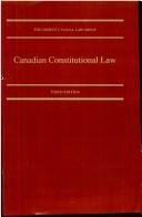 Cover of: Canadian constitutional law