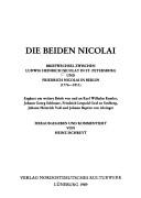 Cover of: Die beiden Nicolai