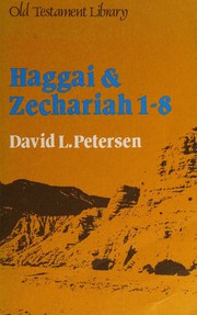 Cover of: Haggai and Zechariah 1-8