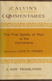 Cover of: The first epistle of Paul the Apostle to the Corinthians
