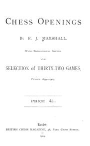 Cover of: Chess Openings