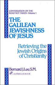 Cover of: The Galilean Jewishness of Jesus
