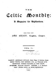 Cover of: The Celtic Monthly: A Magazine for Highlanders