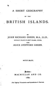 Cover of: (A) Short Geography of the British Islands