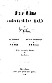 Cover of: Niels Klims underjordiske rejse: 1741-1745