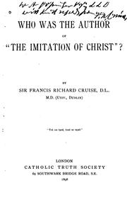 Cover of: Who was the Author of "The Imitation of Christ"?