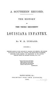 Cover image for A Southern Record: The History of the Third Regiment, Louisiana Infantry