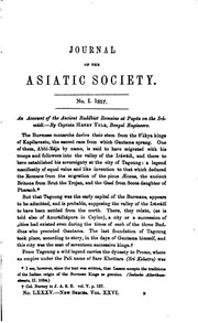 Cover of: Journal of the Asiatic Society of Bengal
