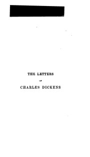 Cover image for The Letters of Charles Dickens