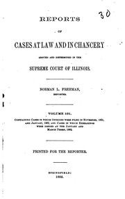 Cover image for Reports of Cases at Law and in Chancery Argued and Determined in the Supreme ..