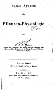 Cover of: Neues System der Pflanzen-physiologie