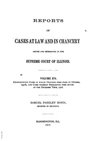 Cover image for Reports of Cases at Law and in Chancery Argued and Determined in the Supreme ..