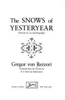 best books about switzerland The Snows of Yesteryear