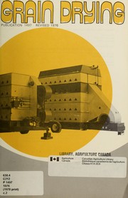 Cover of: Grain drying
