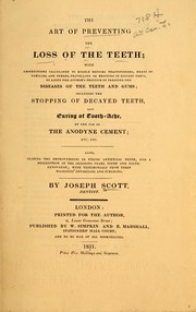 Cover of: The art of preventing the loss of the teeth