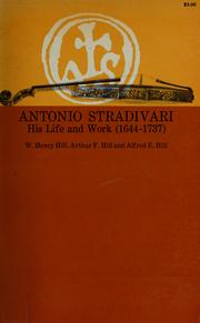 Cover of: Antonio Stradivari