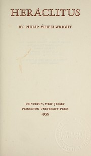Cover of: Heraclitus