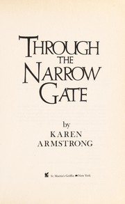 Cover of: Through the narrow gate