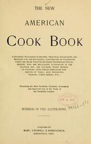Cover of: The New American cook book