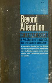 Cover of: Beyond alienation