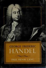 Cover of: George Frideric Handel