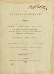 Cover of: Journey overland to India