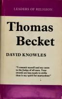 Cover of: Thomas Becket