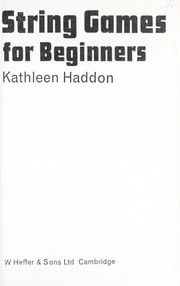 Cover of: String games for beginners