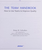best books about teams The Team Handbook