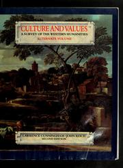 Cover of: Culture and values