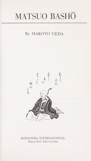 Cover of: Matsuo Basho