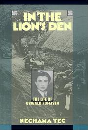 Cover of: In the Lion's Den: The Life of Oswald Rufeisen