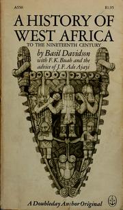 Cover of: West Africa 1000-1800
