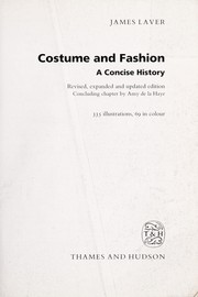 Cover of: Costume and fashion