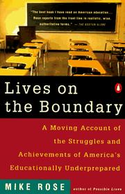 Cover of: Lives on the boundary